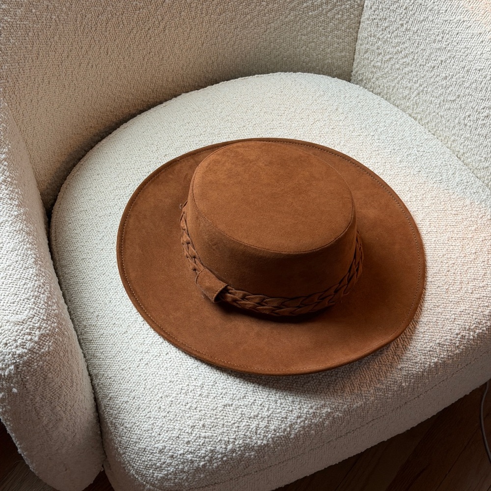 Classic Brown Suede Women’s Hat from anthropology